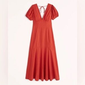 Abercrombie And Fitch Red Maxi Dress